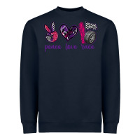 Peace Love Race Heavyweight Sweatshirt | Teevron