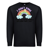 Black i dont care how you were raised Premium Sweatshirt - MaliasSmallBusiness