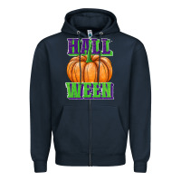 Navy hall o ween Zipper Hoodie - JahusDesignShop