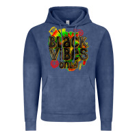 Vintage Denim black vibes only Vintage Hoodie - texasbilliewilder