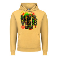 Vintage Mustard black vibes only Vintage Hoodie - texasbilliewilder