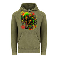 Vintage Olive black vibes only Vintage Hoodie - texasbilliewilder