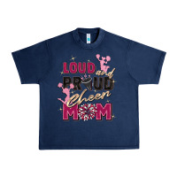 Navy loud and proud cheer mom Urban Heavy Tee - Zillion Design Studio