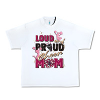 White loud and proud cheer mom Urban Heavy Tee - Zillion Design Studio
