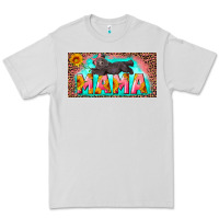 Dove Grey mama with baby bear and leopard license plate Premium Tee - Artiststas