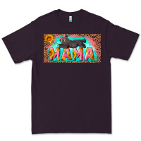 Plum mama with baby bear and leopard license plate Premium Tee - Artiststas