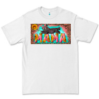 White mama with baby bear and leopard license plate Premium Tee - Artiststas