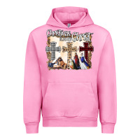 Fuchsia Pink Christmas Begins With Christ Urban Hoodie - Bettercallsaul