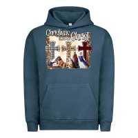 Pigment Midnight Navy Christmas Begins With Christ Urban Hoodie - Bettercallsaul
