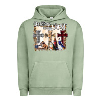 Pigment Oil Green Christmas Begins With Christ Urban Hoodie - Bettercallsaul