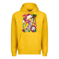 Lemon Pink Christmas Breast Cancer Ribbon Baseball Premium Hoodie - BundleAndBundleShop
