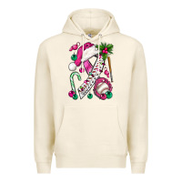 Tofu Pink Christmas Breast Cancer Ribbon Baseball Premium Hoodie - BundleAndBundleShop