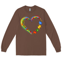 Chestnut autism heart Long Sleeve Tee - JahusDesignShop