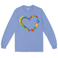 Colony Blue autism heart Long Sleeve Tee - JahusDesignShop