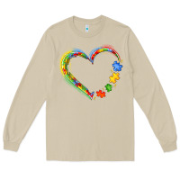 Mushroom autism heart Long Sleeve Tee - JahusDesignShop