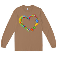 Toasted Coconut autism heart Long Sleeve Tee - JahusDesignShop