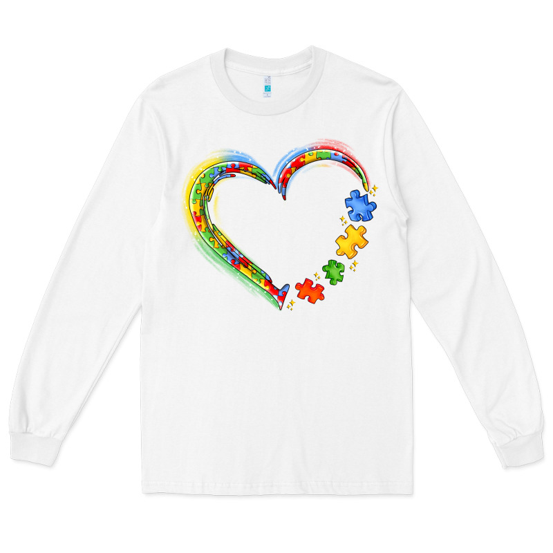 Autism Heart Long Sleeve Tee by JahusDesignShop | Teevron