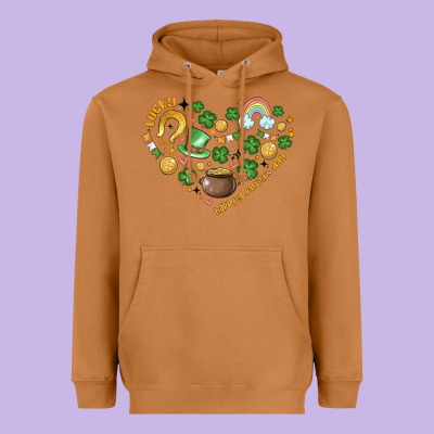 St Patricks  Hearts Heavyweight Hoodie Designed By Maliassmallbusiness