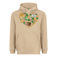 Mushroom st patricks  hearts Heavyweight Hoodie - MaliasSmallBusiness