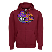 Burgundy boo y'all Zipper Hoodie - JahusDesignShop