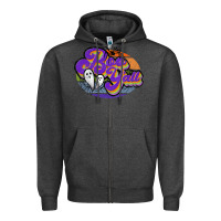 Charcoal Heather boo y'all Zipper Hoodie - JahusDesignShop