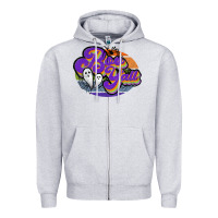 Heather Grey boo y'all Zipper Hoodie - JahusDesignShop