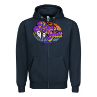 Navy boo y'all Zipper Hoodie - JahusDesignShop