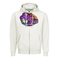 Oatmeal Heather boo y'all Zipper Hoodie - JahusDesignShop