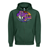 Sports Green boo y'all Zipper Hoodie - JahusDesignShop