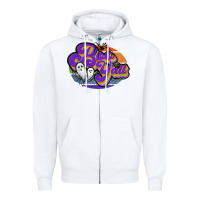White boo y'all Zipper Hoodie - JahusDesignShop