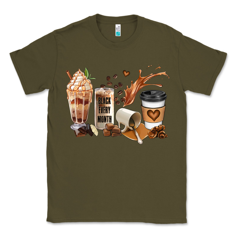 Black Every Month Melanin Coffee Cups Classic Tee by JahusDesignShop | Teevron
