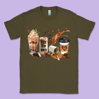 Black Every Month Melanin Coffee Cups Classic Tee Designed By Jahusdesignshop