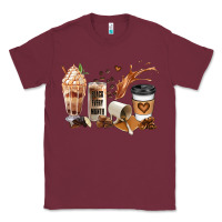 Burgundy black every month melanin coffee cups Classic Tee - JahusDesignShop