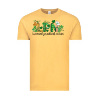 Vintage Mustard st. patricks day registered nurse lpn heart Vintage Tee - BarkalooDesign