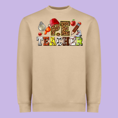 Physical Education Teacher Heavyweight Sweatshirt Designed By Texasbilliewilder