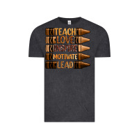 Vintage Black teach love inspire motivate lead Vintage Tee - Zillion Design Studio