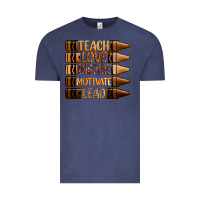 Vintage Denim teach love inspire motivate lead Vintage Tee - Zillion Design Studio
