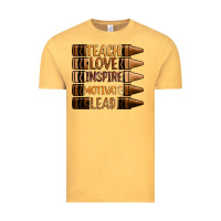 Vintage Mustard teach love inspire motivate lead Vintage Tee - Zillion Design Studio