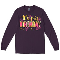 Plum it's my birthday Long Sleeve Tee - JahusDesignShop