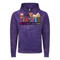 Cloud Purple this teacher wears her heart on her sleeve Vintage Hoodie - Zillion Design Studio