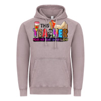 Vintage Zinc this teacher wears her heart on her sleeve Vintage Hoodie - Zillion Design Studio