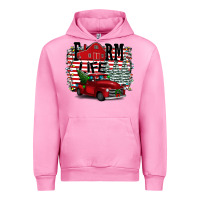 Fuchsia Pink Farm Life Christmas Urban Hoodie - Bettercallsaul