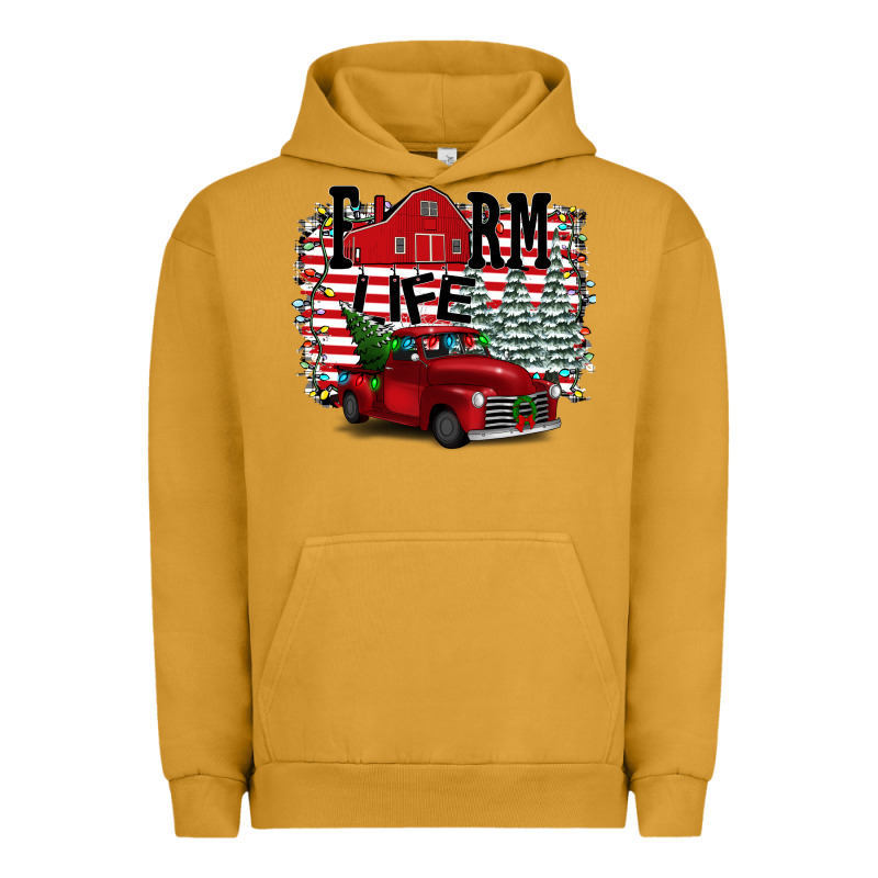 Farm Life Christmas Urban Hoodie by Bettercallsaul | Teevron