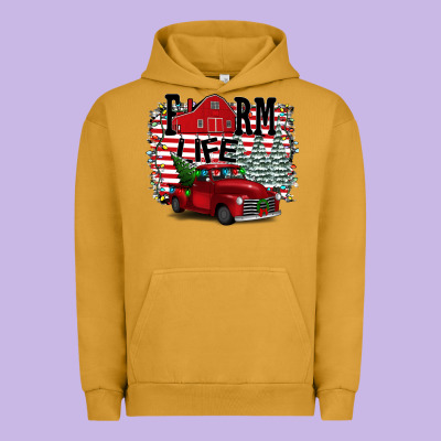 Farm Life Christmas Urban Hoodie Designed By Bettercallsaul