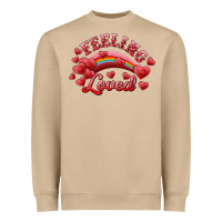 Mushroom feeling loved valentine's day Heavyweight Sweatshirt - RanaPortraitStore