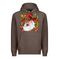 Coffee Cowboy Santa Premium Hoodie - BundleAndBundleShop