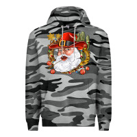 Slate Camo Cowboy Santa Premium Hoodie - BundleAndBundleShop