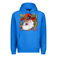 True Royal Cowboy Santa Premium Hoodie - BundleAndBundleShop