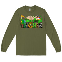 Army Green one lucky teacher Long Sleeve Tee - AdoDesignShop