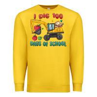 Lemon i dig 100 days of school excavator Premium Sweatshirt - MaliasSmallBusiness